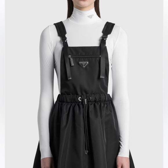 PRADA Logo Mini Nylon Dress Renylon - Picture 3 of 13